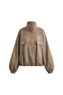 Aurin Bubble Hem Jacket in Satin Acetate