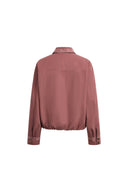 Blouson bomber court Aurora brodé en 100 % coton