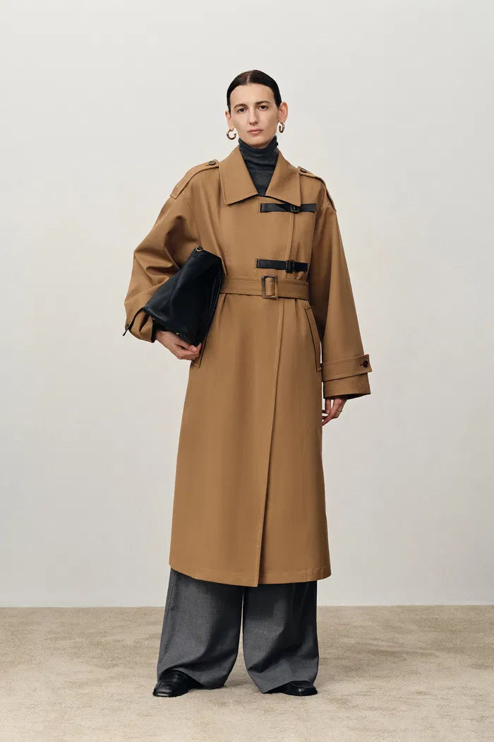 Belroche Removable Quilt Trench Coat in Cotton Blend