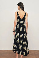 Soleil Floral Sleeveless Dress in Light Crinkle Gauze