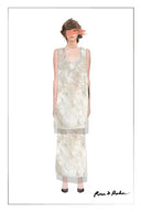 Lyra Beaded Sequin Sleeveless Top in Cotton Blend