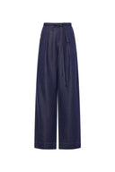 Claire Tie Waist Jeans in Raw Denim