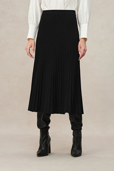 新品ブリーフィングLOGO ELASTIC PLEATED SKIRT Grace Pleated Skirt in Anti-Pilling Tencel Blend Knit – fbrq.com