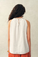 Hazel Halter Neck Sleeveless Top in Cotton