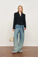 Olivia Signature Hand Stitch Blazer in Sheep Wool