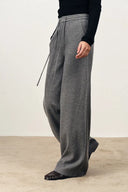 Pantalon décontracté large Reese en laine mérinos