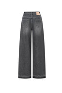 Jeans de pierna ancha hasta el suelo Echo en denim de algodón turco