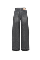 Echo Floor Length Wide Leg Jeans in Turkish Cotton Denim
