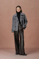 Catherine Double Faced Cabanse Coat in Merino Wool