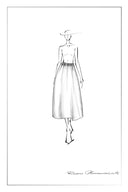 Emma Pleated Waist Leather Skirt in Faux Leather