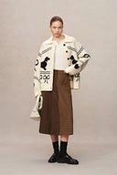 Cardigan Jacquard Teckels Perla en Laine Mérinos Chucky