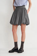Cynthia Short Bubble Skirt in Fine Wool Blend