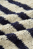 Pull rayé Kirsten en bouclé mélangé laine