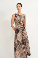 Athena Print Dress in Cotton Sateen