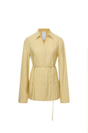 Xena Handgeparelde Riem Tailleblouse in Acetaatmix