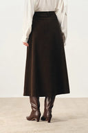 Geraldin Midi Skirt in Cotton Corduroy