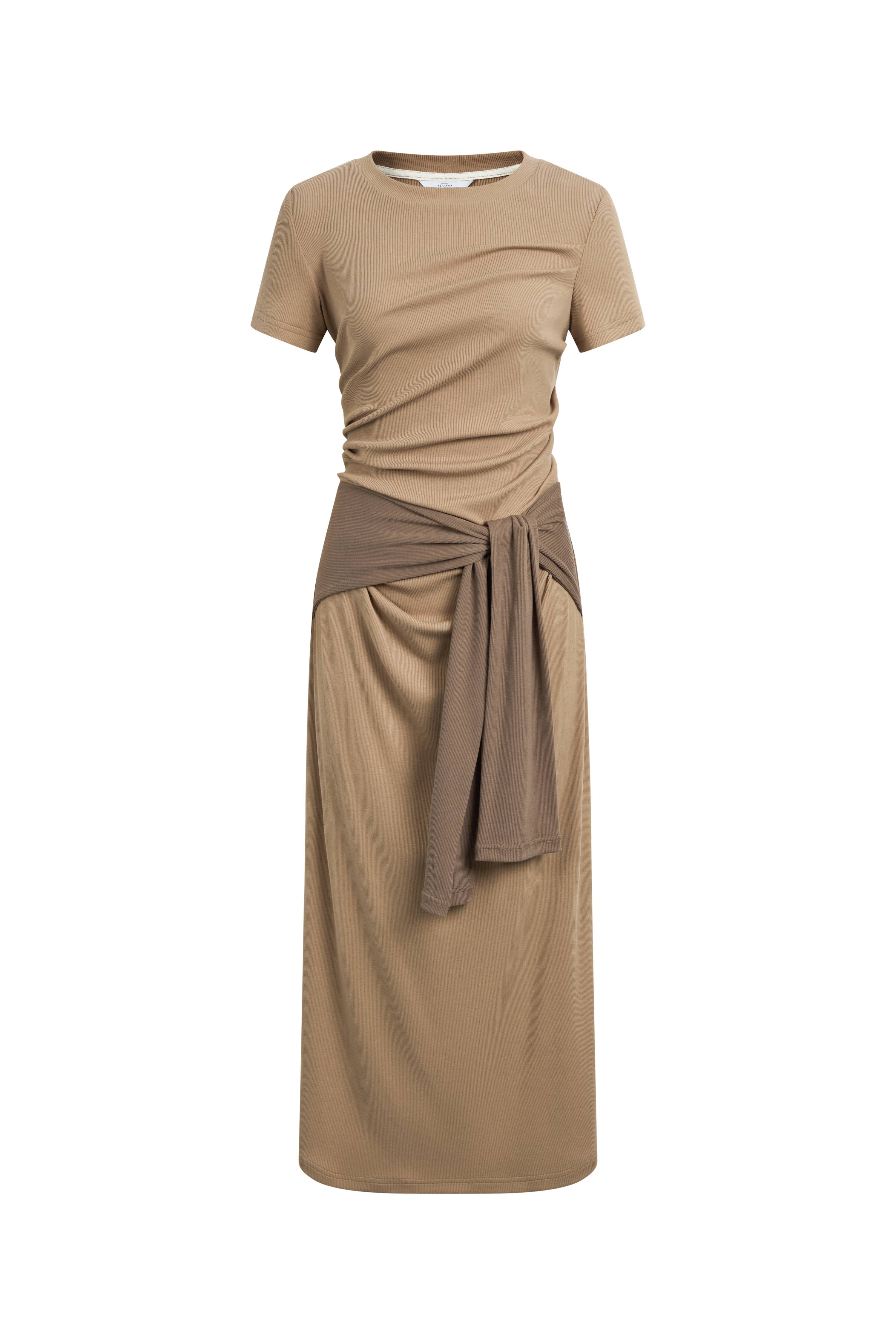 ruched knit shirt dress Amazon.com: EXLURA Tie Front Knit Round Neck Key Hole T-Shirt Dress Ruched Hem Slim Bodycon Mini Dress Dark Olive Green : Clothing, Shoes & Jewelry