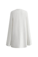 Audrey Pearl Short Cape Dress in Triacetate Blend