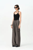 Eva Drawstring Pants in Fine Wool Blend