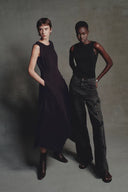 Star Hand Beaded Rose Embellishment Straight Leg Jeans in Beaded Cotton Denim