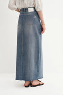 Denim Skirt in Cotton Denim