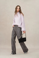 Jeans Antonia con estampado de escamas de serpiente en denim de algodón lavado