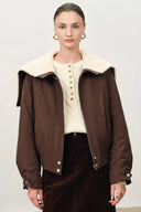 Dakota Cropped Quilted Cotton Jacket in Lightweight Blend