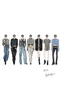 Gabriel 24K Gold Button Tweed Jacket in Two-Tone Wool Bouclé