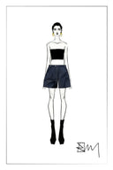 Rebeka Shorts in Lyocell Denim