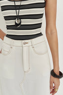 Harper Maxi Skirt in Lyocell Denim