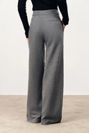 Pantalones casuales anchos y holgados Reese en lana merino
