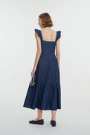 Ocean Dress in Washed Cotton Denim