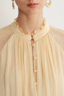 Robe Wendy à Volants en Crêpe de Soie
