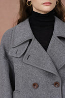 Catherine Double Faced Cabanse Coat in Merino Wool