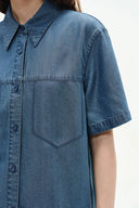 Maris Denim Shirt and Shorts Set in Technical Lyocell