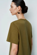 Vestido Camiseta Largo Wendy en Algodón Pesado