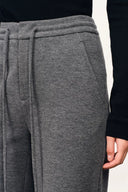 Pantalon décontracté large Reese en laine mérinos