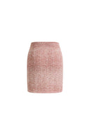 Falda corta con patrón de ondas April en punto fancy mezcla de algodón