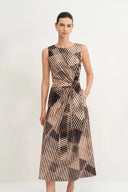 Athena Print Dress in Cotton Sateen