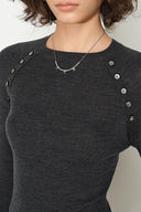 Beatrix Knit Top in Machine Washable Fine Wool