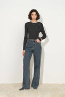 Beatrix Knit Top in Machine Washable Fine Wool