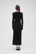 Jessica Long Sleeve Dress in Wool Knit