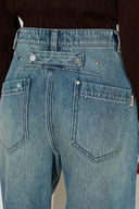 Bert Deconstructed Barrel Leg Jeans in 100% Cotton Denim