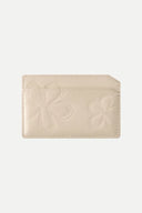 Bevel Double Layer Card Holder in Calfskin Leather