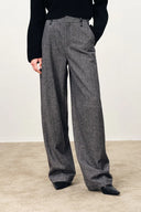 Oakley Oversized Suit Pants in Lightweight Merino Herringbone