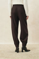 Blair Tapered Balloon Leg Trousers in Wool Blend