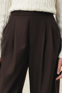 Blair Tapered Balloon Leg Trousers in Wool Blend