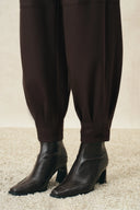 Blair Tapered Balloon Leg Trousers in Wool Blend