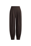 Blair Tapered Balloon Leg Trousers in Wool Blend