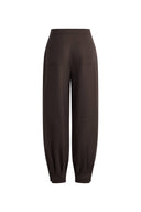 Blair Tapered Balloon Leg Trousers in Wool Blend